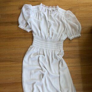 Wilfred White Puff Sleeve Dress